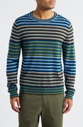 PS Paul Smith Stripe Merino Wool Crewneck Sweater
