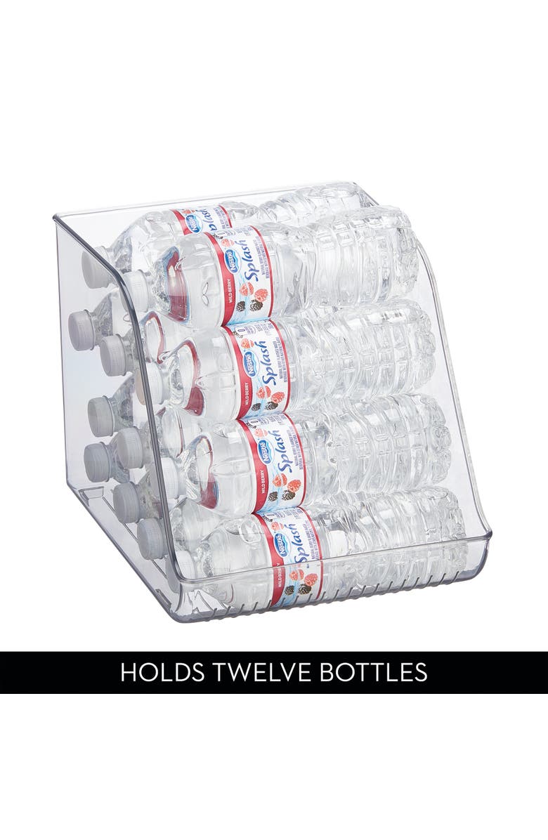 81029350 Plastic Water Bottle Organizer for Fridge & Pantry, Clear, 2-Pack, Alternate, color, Clear