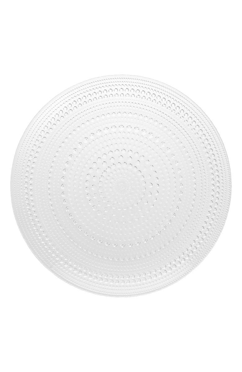 Fortessa Jupiter Set of 4 Charger Plates, Main, color, Clear