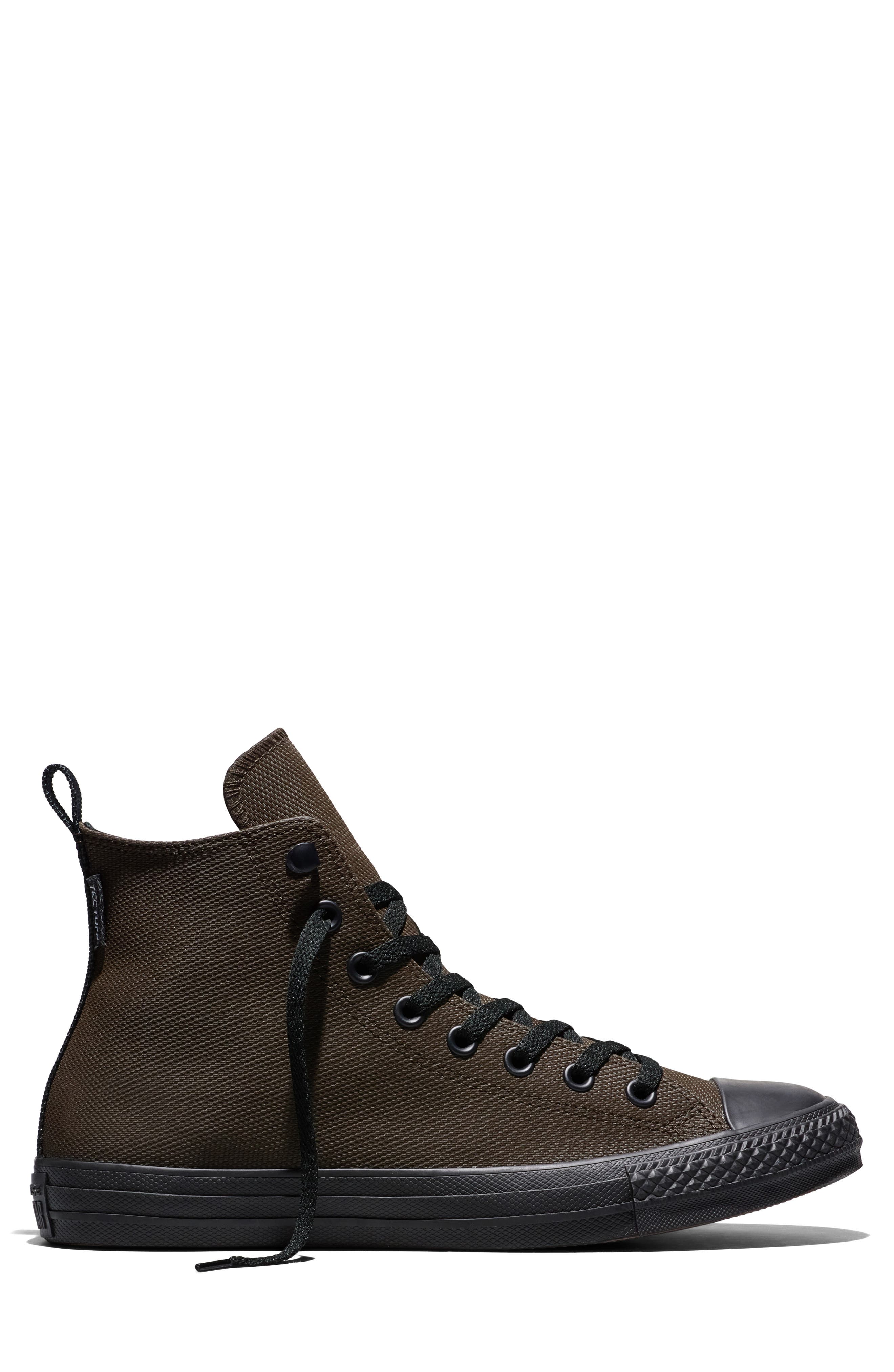 Chuck Taylor All Star TecTuff Leather High Top Sneaker, Alternate, color, FRESH BREW/ BLACK/ BLACK