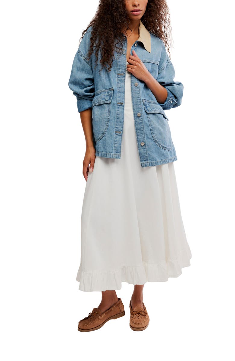 Free People Lemon Denim Chore Jacket, Alternate, color, 