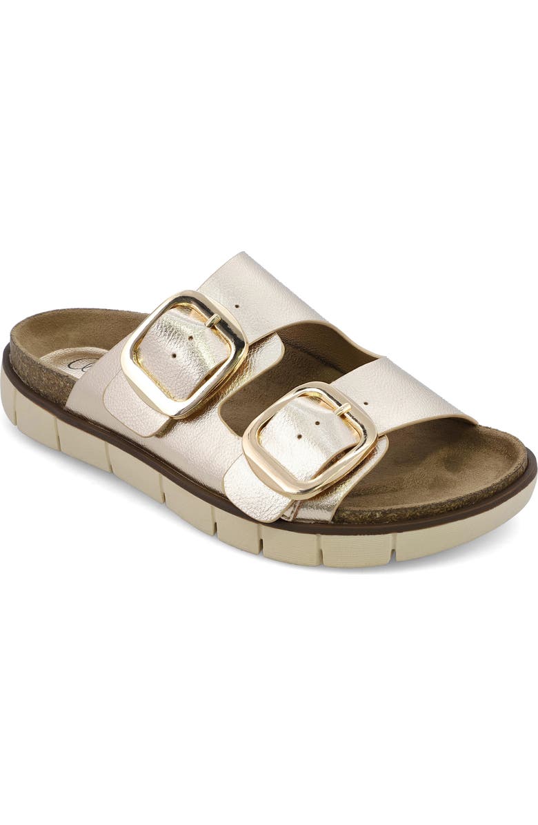 MIA AMORE Mylaa Slide Sandal - Wide Width, Main, color, Gold