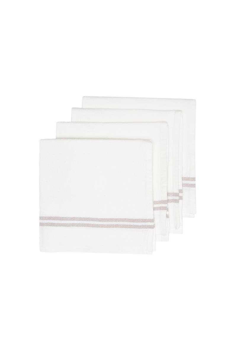 Vintage Napkins  - Set of 4, Main, color, Ivory/Grey 20" x 20"