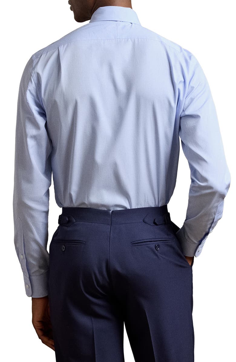 Ralph Lauren Purple Label Aston Light Blue Cotton Button-Up Shirt, Alternate, color, Blue