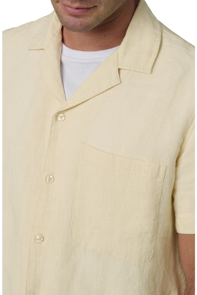 Slub Cotton Camp Shirt, Alternate, color, SUMMER SAND