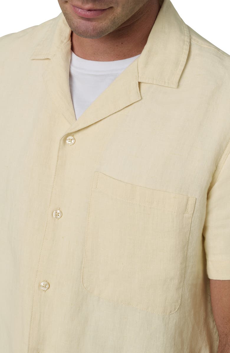 Joe's Slub Cotton Camp Shirt, Alternate, color, Summer Sand