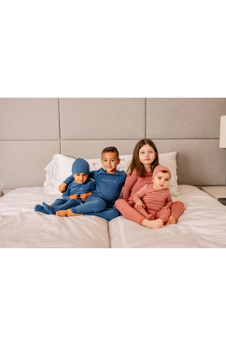 Pouf Boys Shoot for the Moon PJ, Alternate, color, Blue