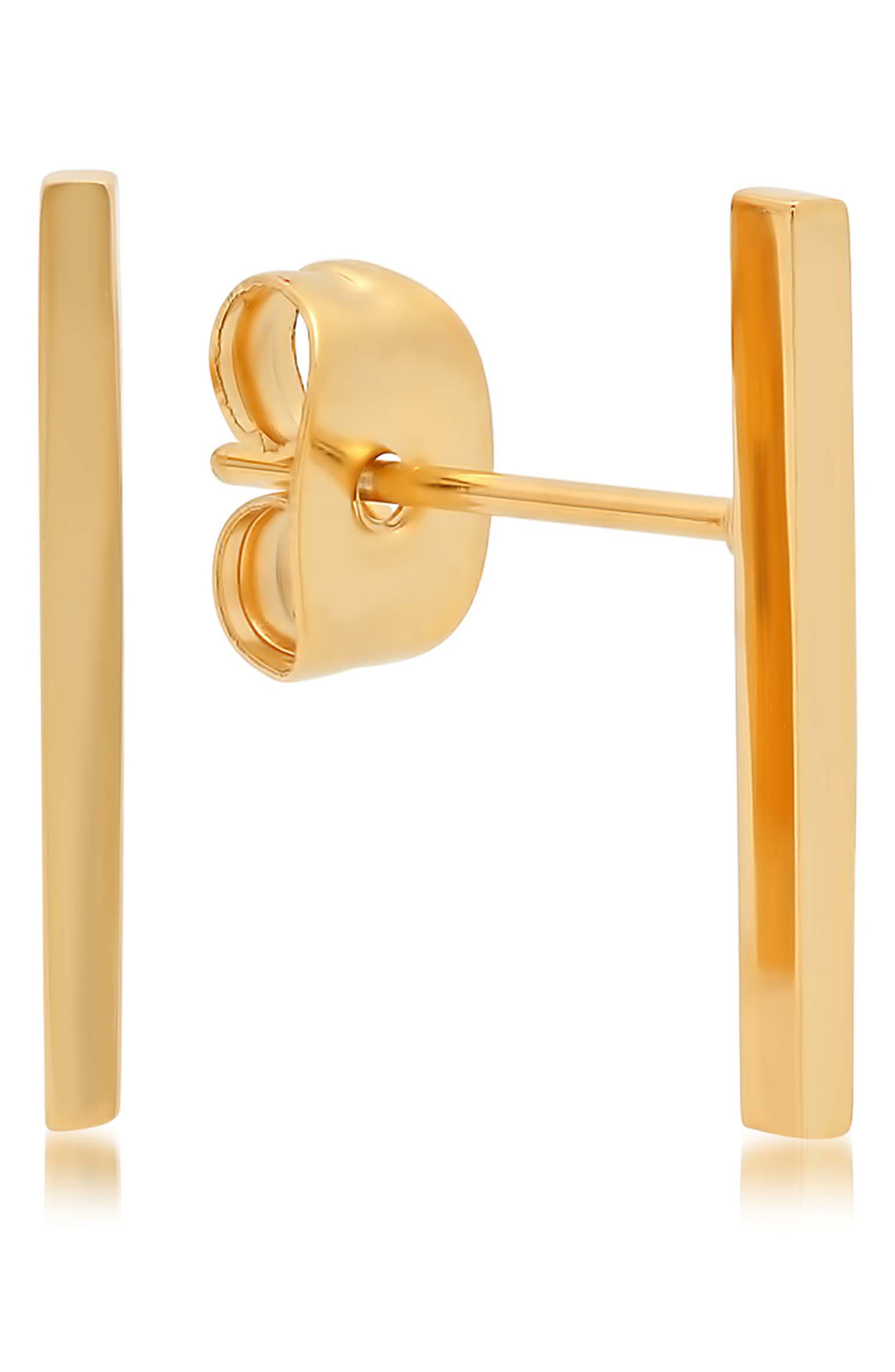Bar Stud Earrings