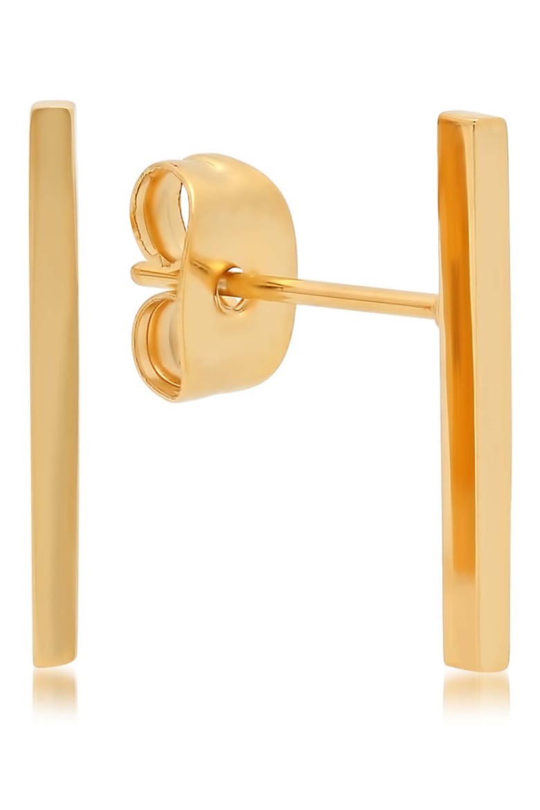 Bar Stud Earrings, Main, color, GOLD