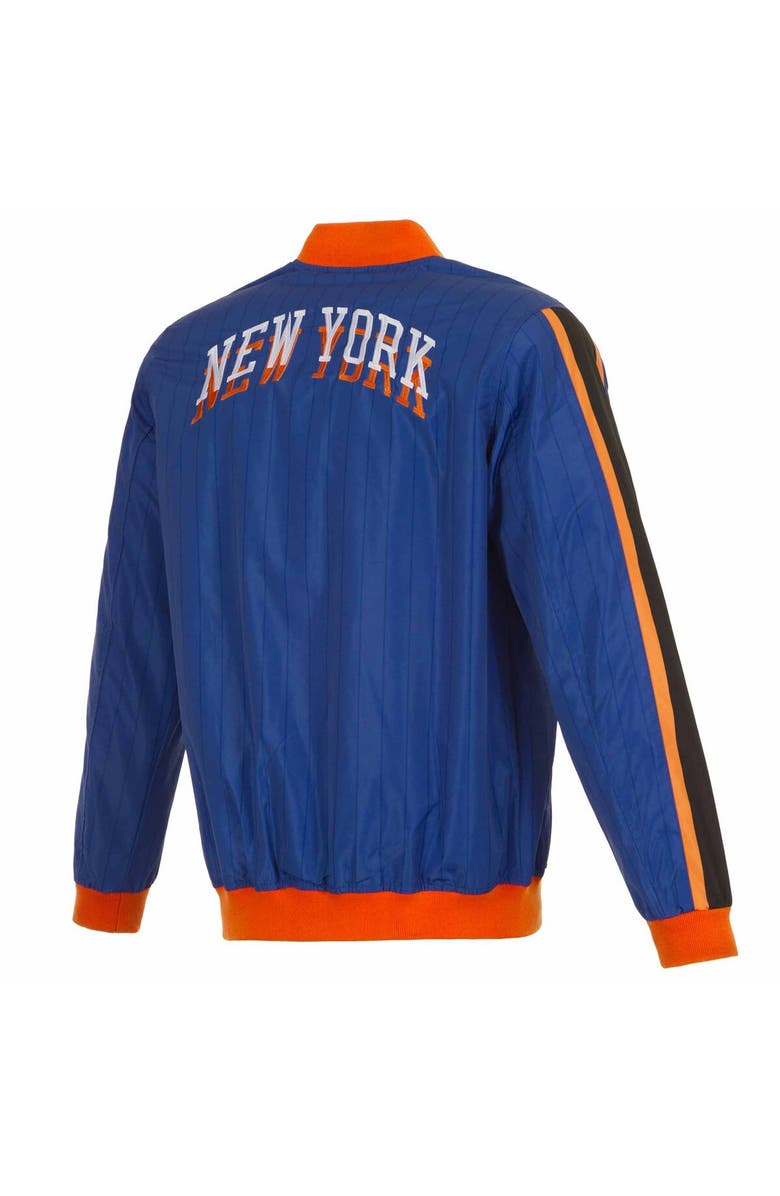 JH DESIGN Men's JH Design Royal New York Knicks 2023/24 City Edition Full-Zip Bomber Jacket, Alternate, color,