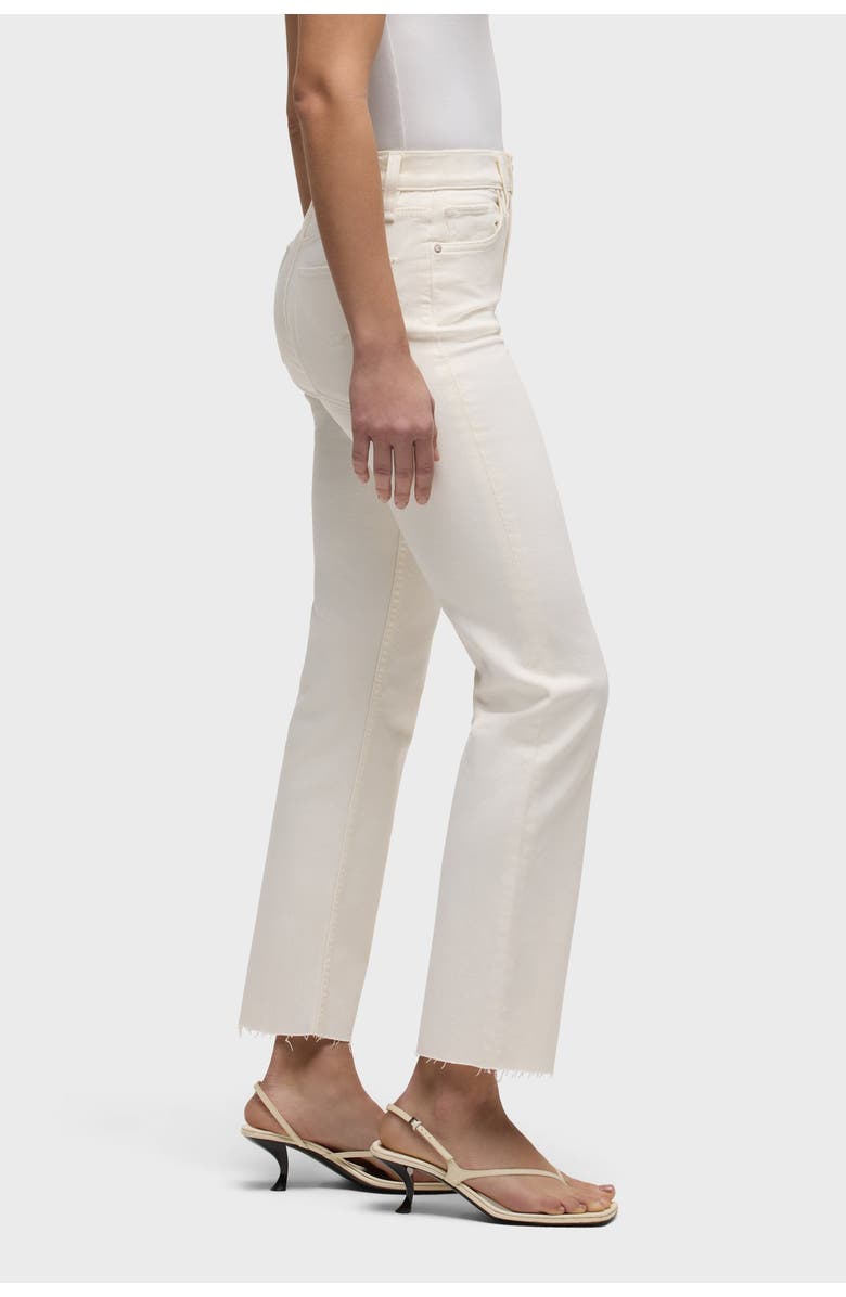 Hudson Jeans remi high-rise straight ankle, Alternate, color, Ecru