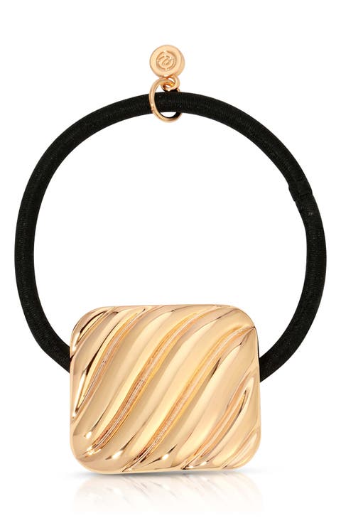 Shiny Square Ponytail Holder