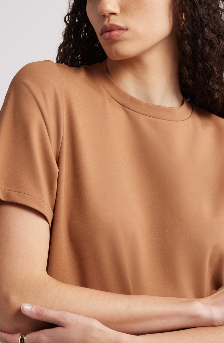 Nordstrom Ponte Maxi Dress, Alternate, color, Tan Thrush