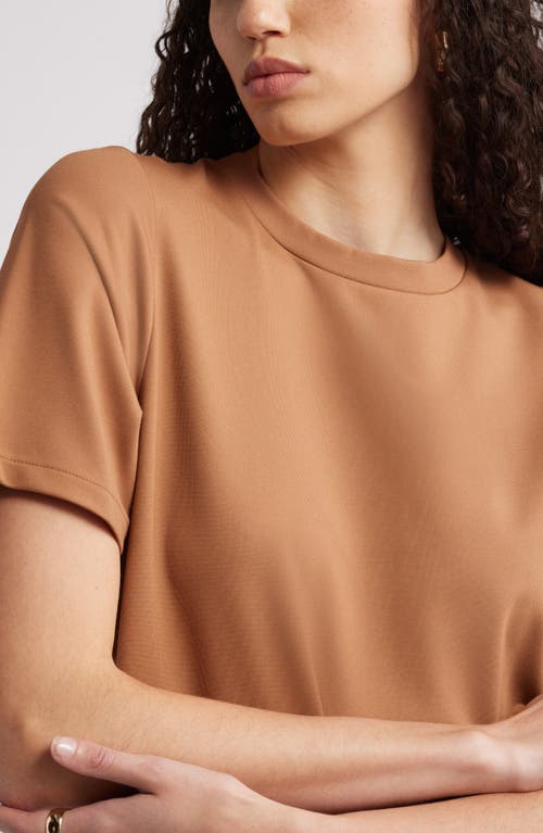 Nordstrom Ponte Maxi Dress In Tan Thrush