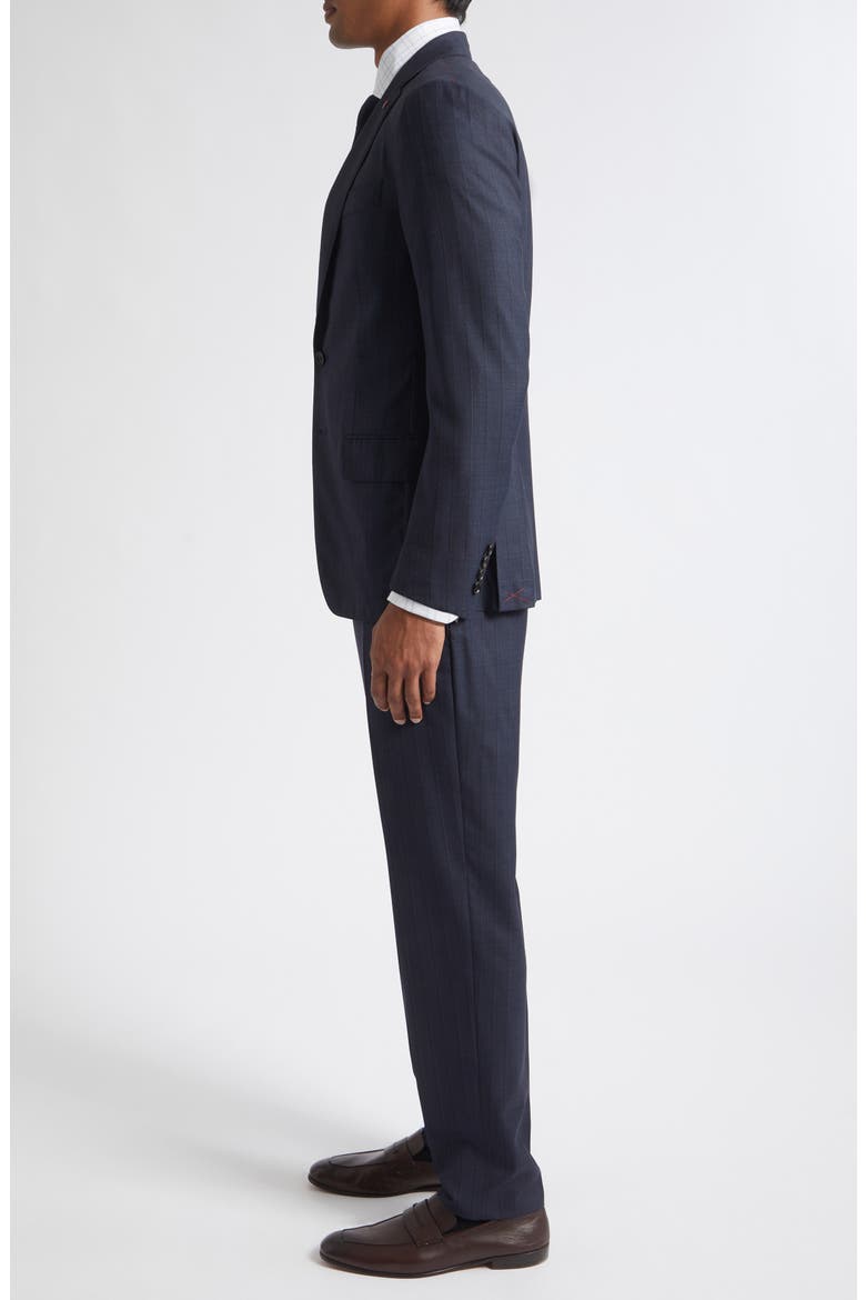 Delain Navy Check Wool Suit, Alternate, color, NAVY 810