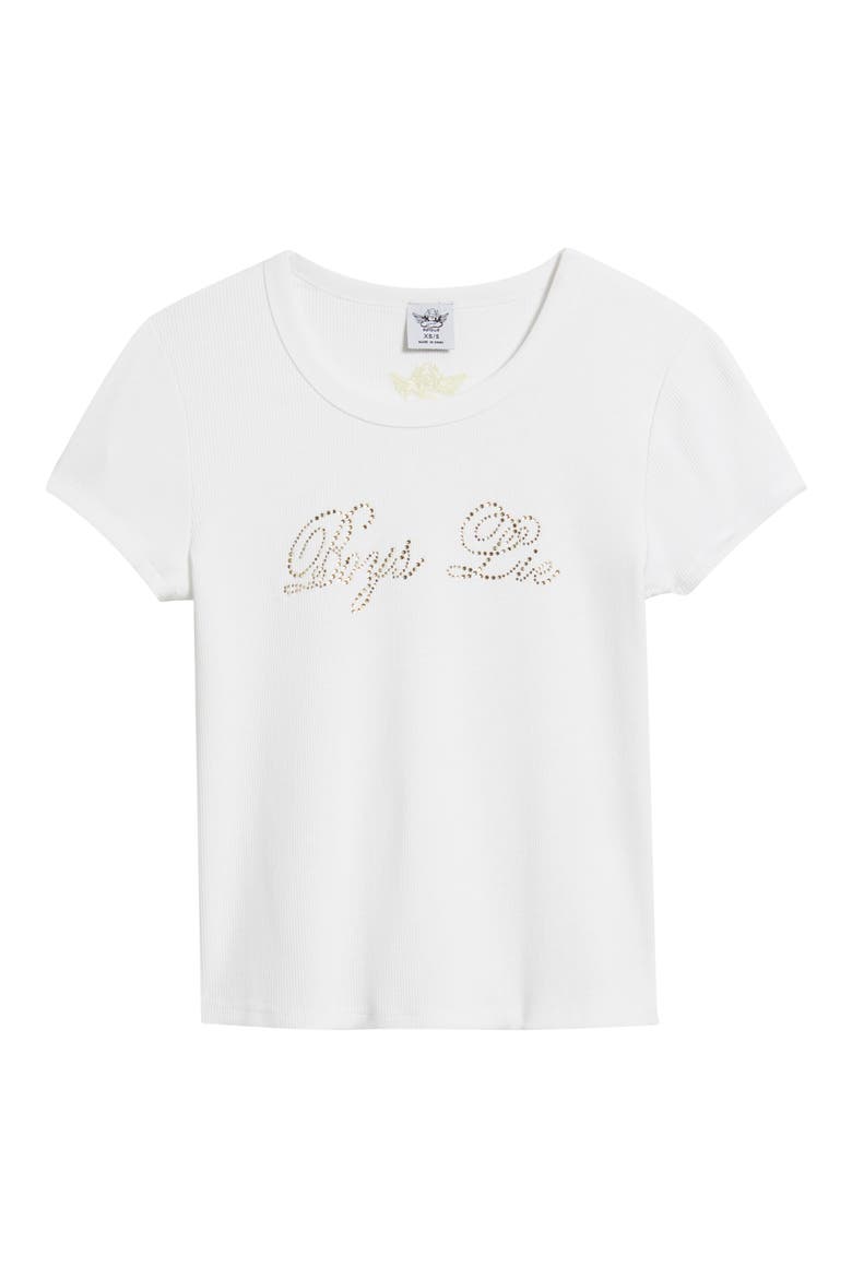Boys Will Be Boys Crop T-Shirt, Alternate, color, WHITE