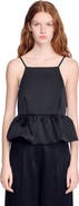 SANDRO Ruffled crop top