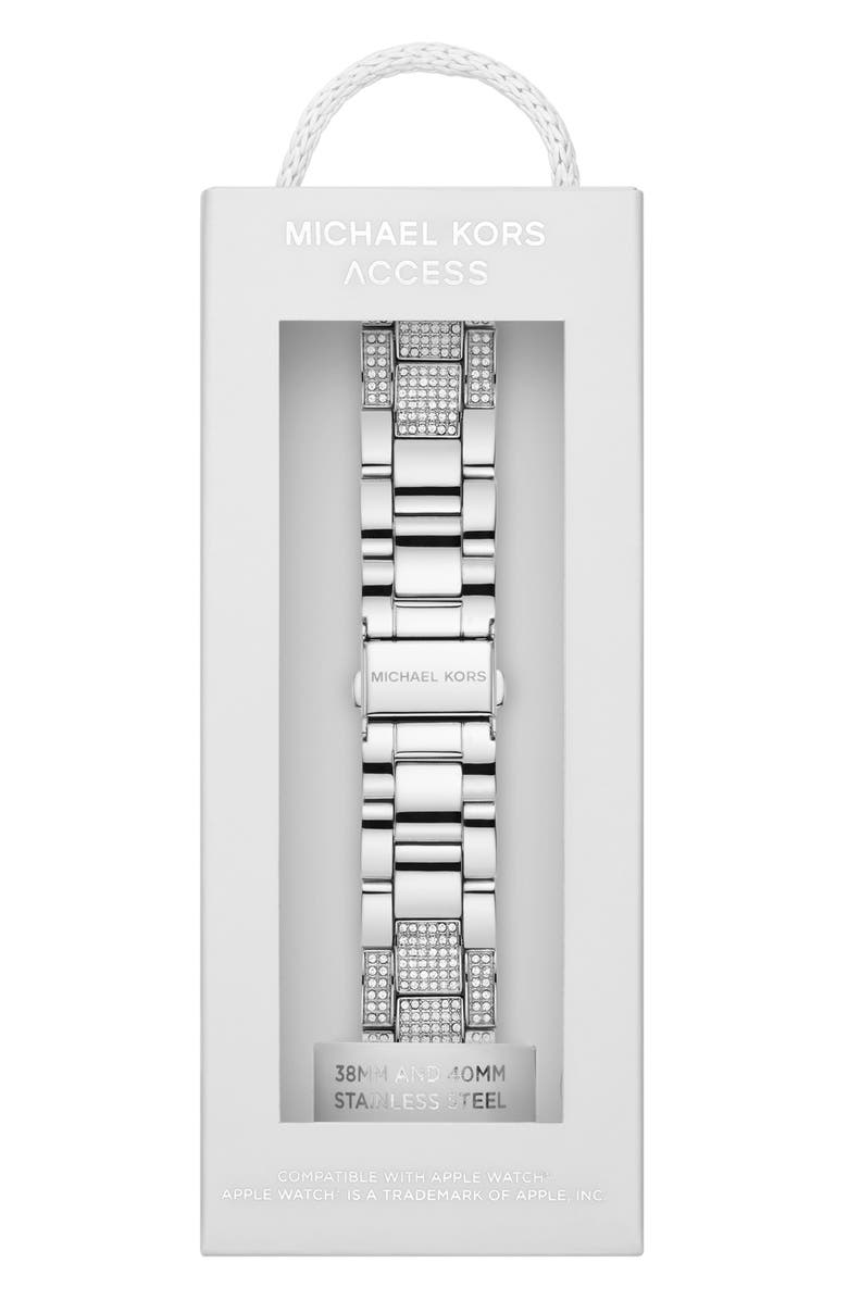Michael Kors Pavé Apple Watch<sup>®</sup> Bracelet Watchband, Alternate, color,