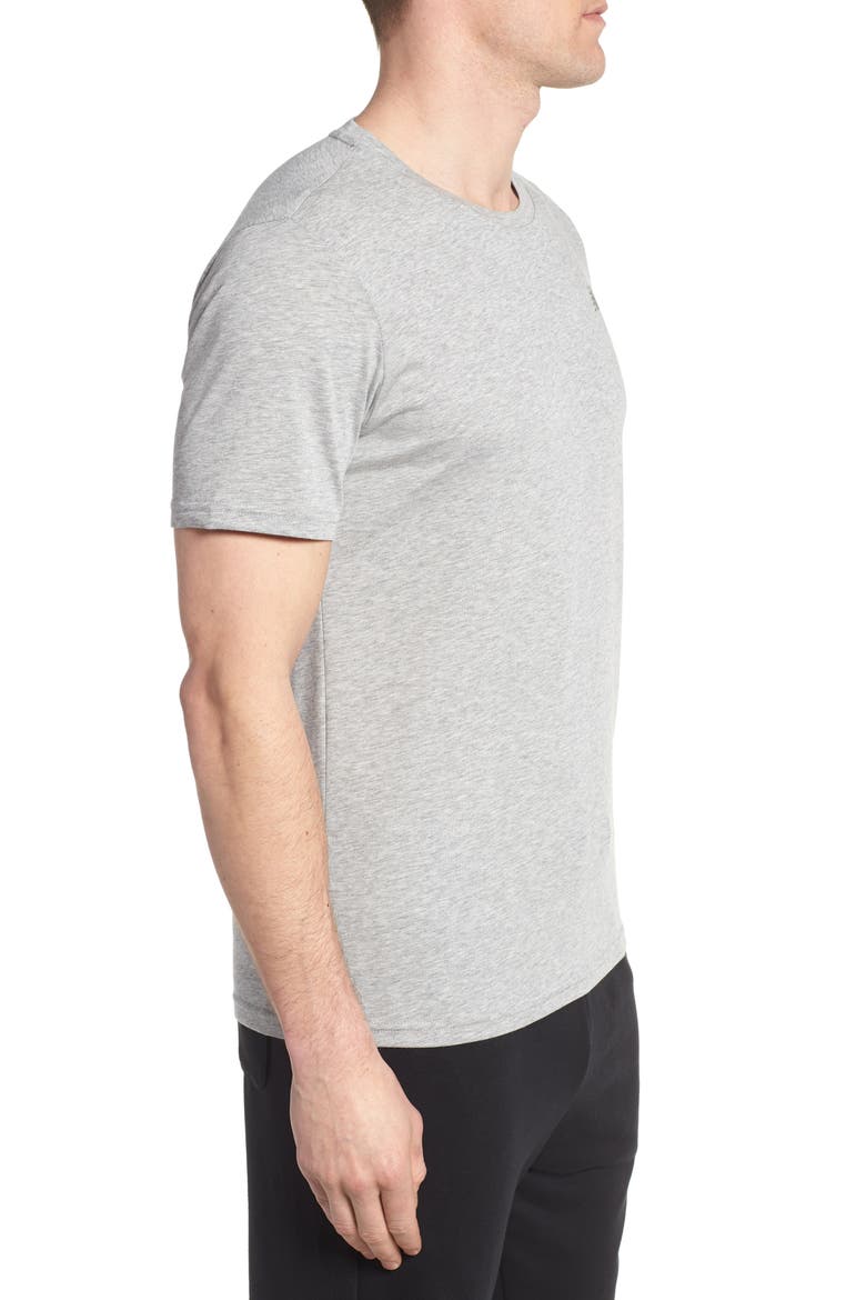 Heather Tech Crewneck T-Shirt, Alternate, color, ATHLETIC GREY