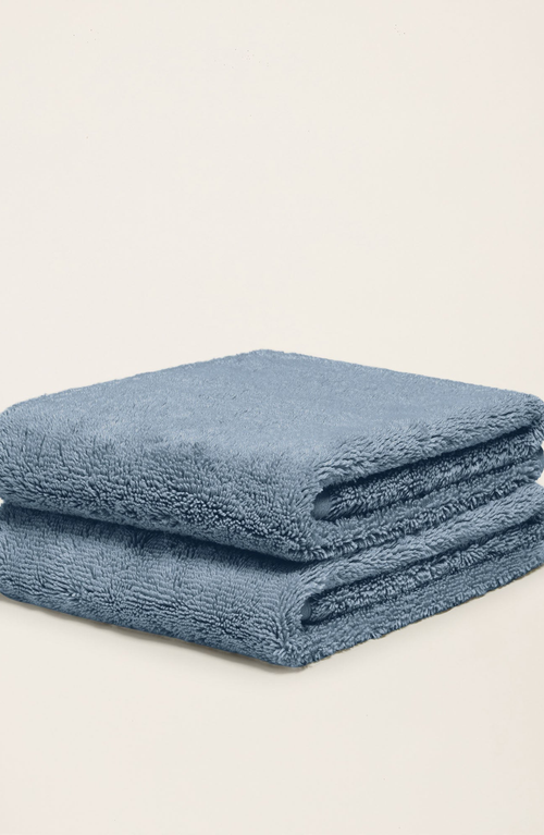 Italic Ultraplush Australian Cotton Hand Towels In Blue