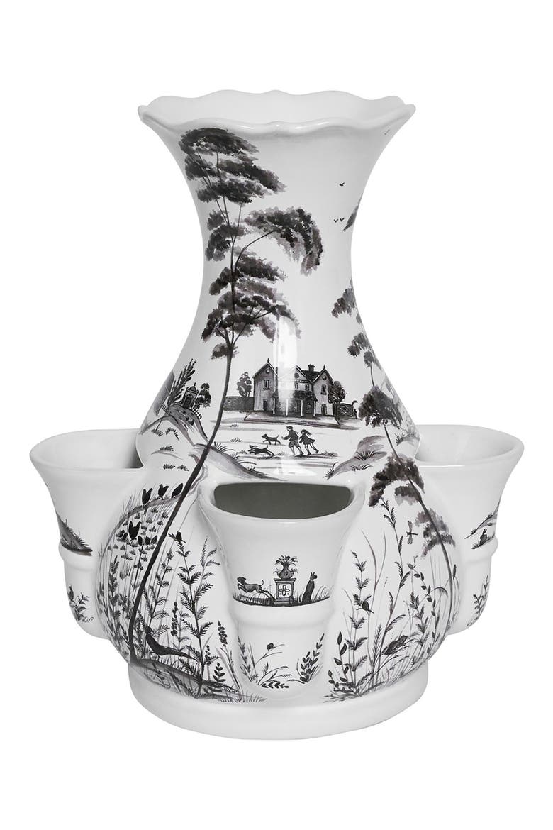 Country Estate 11" Tulip Vase, Alternate, color, FLINT GREY