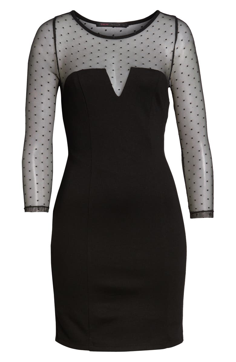 Fraiche by J Point d'Esprit Trim Minidress, Alternate, color, 