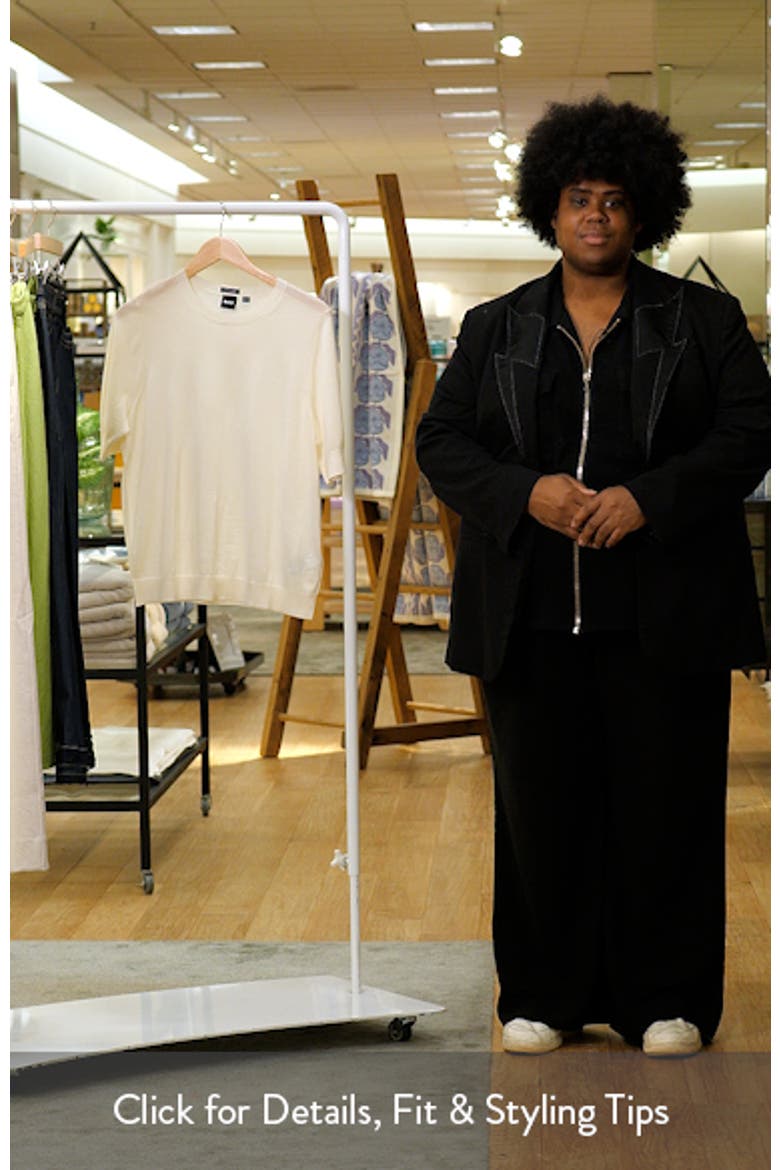Farbella Merino Wool Short Sleeve Sweater video