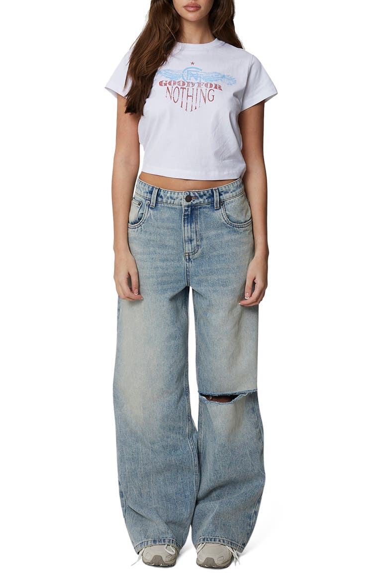 Denim Ripped Jean, Alternate, color, Blue