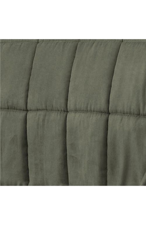 Eddie Bauer Sherwood Reversible Faux Shearling King Comforter Set In Green