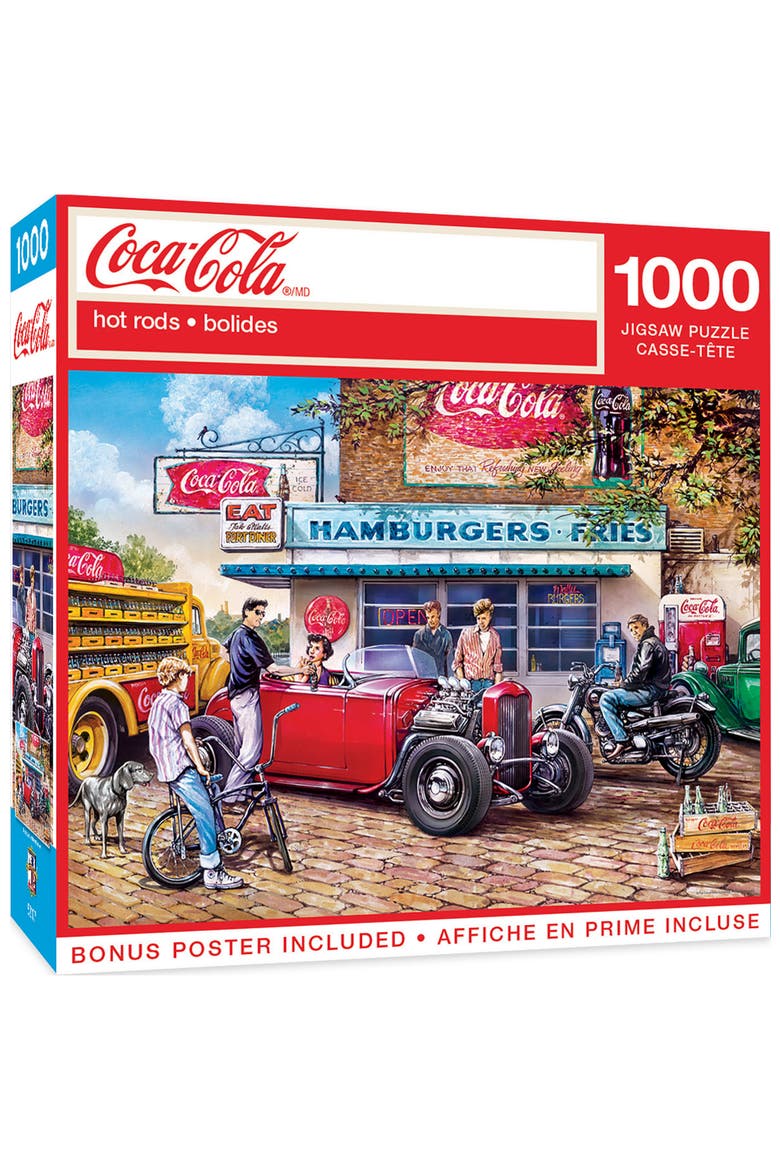 Coca-Cola Hot Rods 1000 Piece Puzzle, Main, color, Multicolor