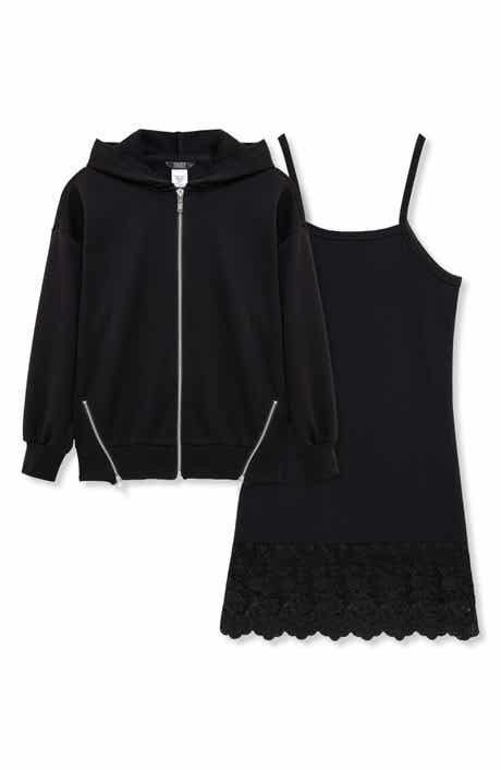 Truce Kids' Spaghetti Strap Dress & Hoodie Set