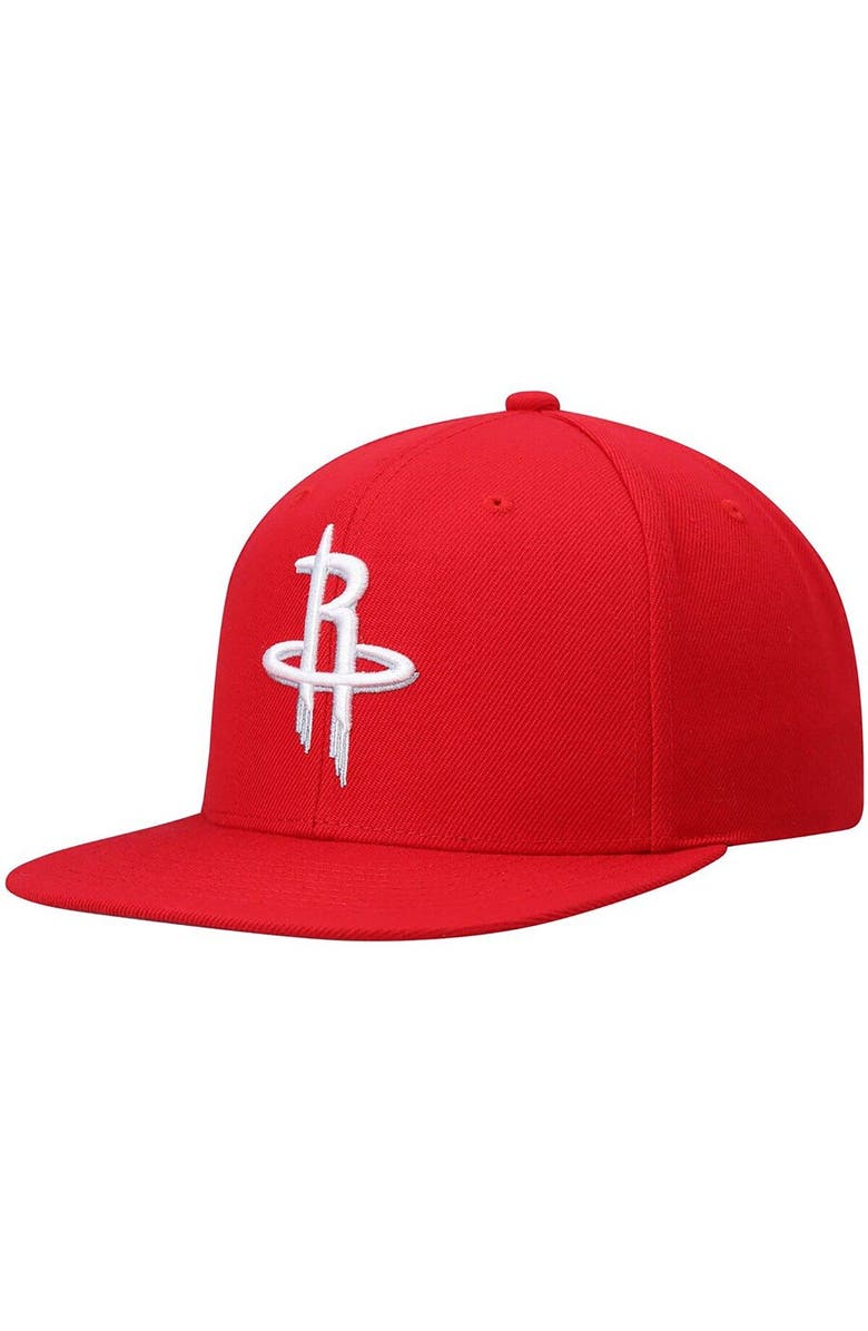 Mitchell & Ness Men's Mitchell & Ness Red Houston Rockets Ground 2.0 Snapback Hat, Main, color, Red