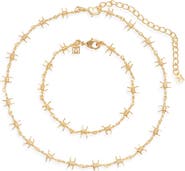 The M Jewelers The Barbwire Necklace & Bracelet Set