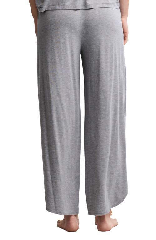 Barefoot Dreams Jersey Crop Wide Leg Pants In Gray
