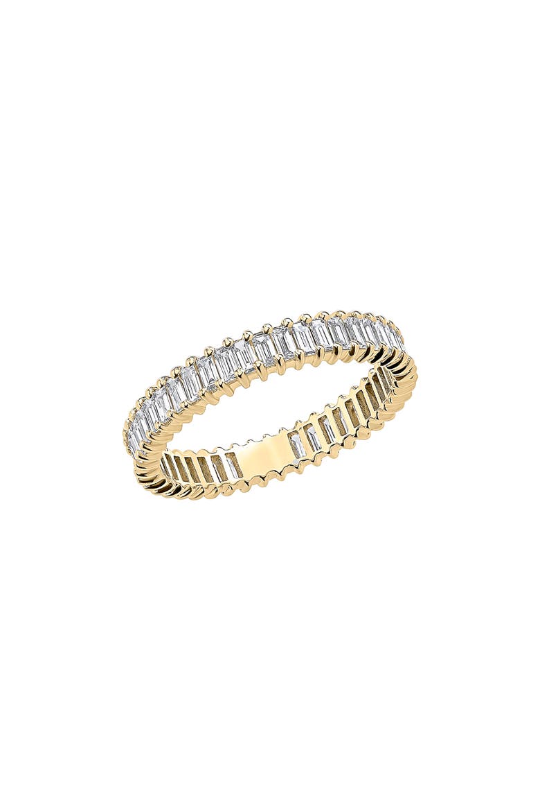 Baguette Diamond Eternity Band Ring, Main, color, YELLOW