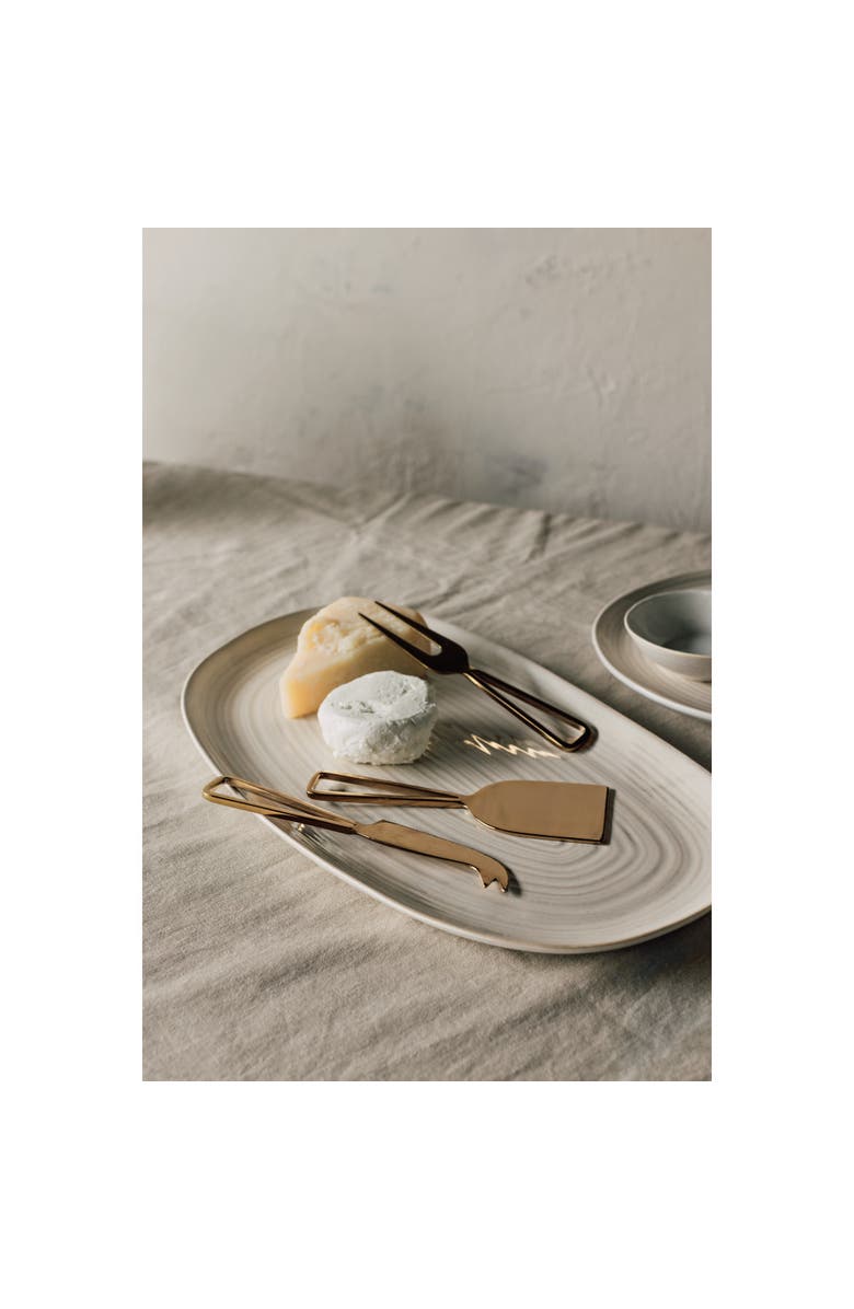 Danica Brands Set of 4 Oval Platter 15 Inch, Alternate, color, Aquarius Oyster