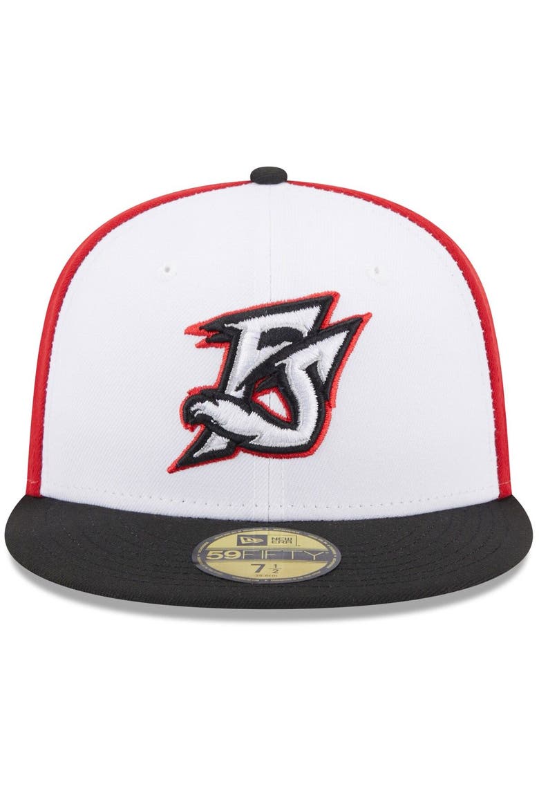 Men's New Era White Richmond Flying Squirrels Authentic Collection Alternate Logo 59FIFTY Fitted Hat, Alternate, color, White