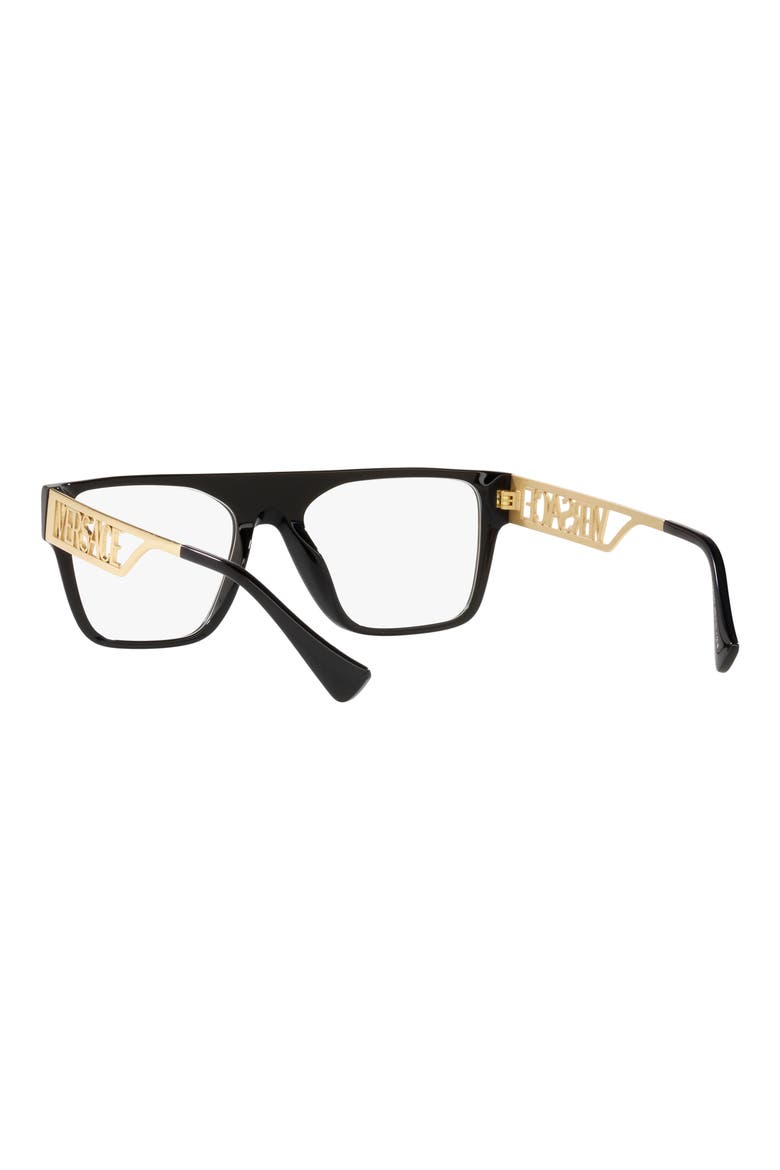 55mm Recangular Optical Glasses, Alternate, color, BLACK