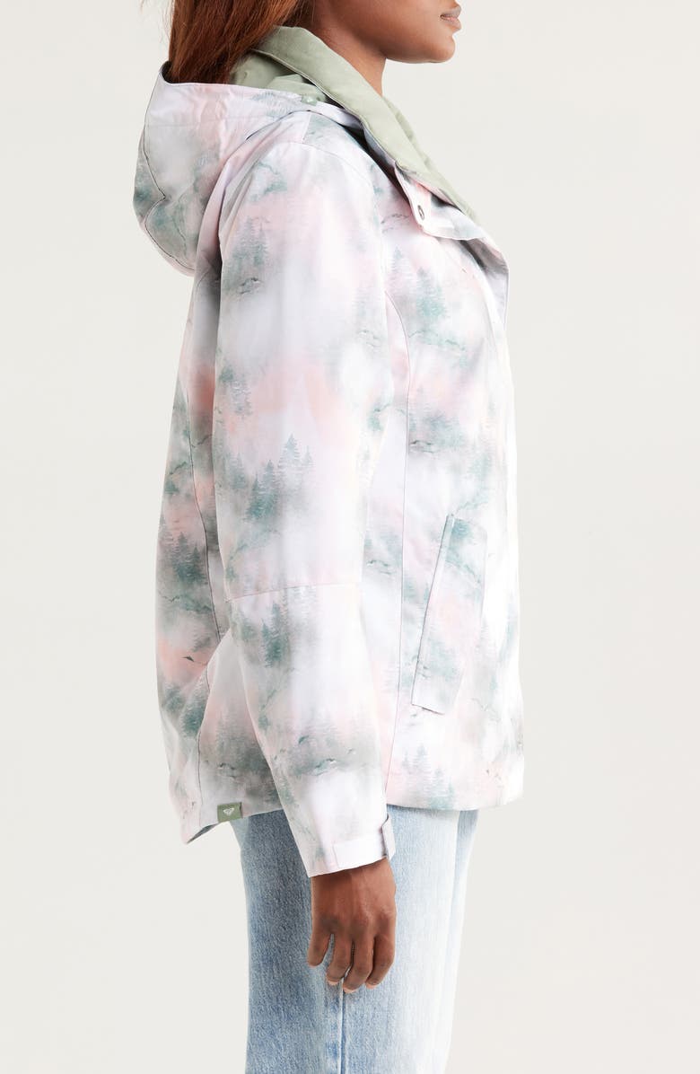 Roxy Jetty Water Repellent Hooded Technical Snow Jacket, Alternate, color, 