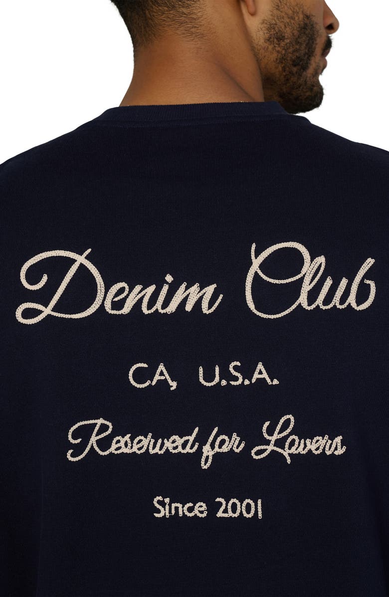 Joe's Denim Club Appliqué Sweatshirt, Alternate, color, Baritone Blue