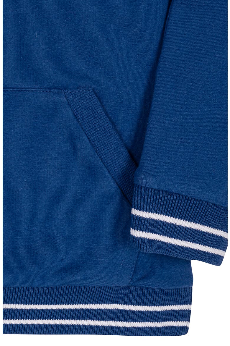 Kids' Organic French Terry Kanga Hoodie, Alternate, color, Bold Blue