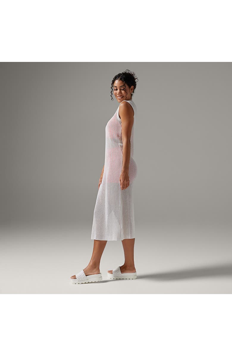 Tavi Retreat Sleeveless Open Knit Dress, Alternate, color, Coconut