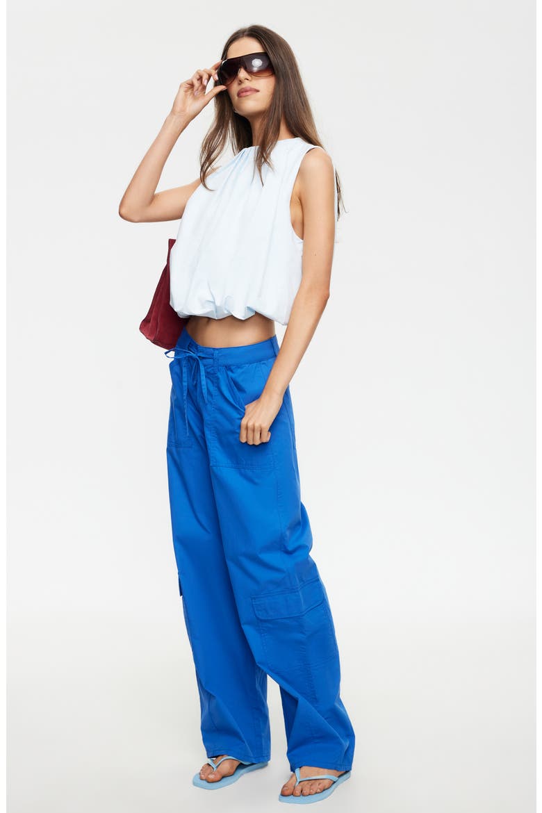 Venice Cotton Cargo Pants, Alternate, color, COBALT