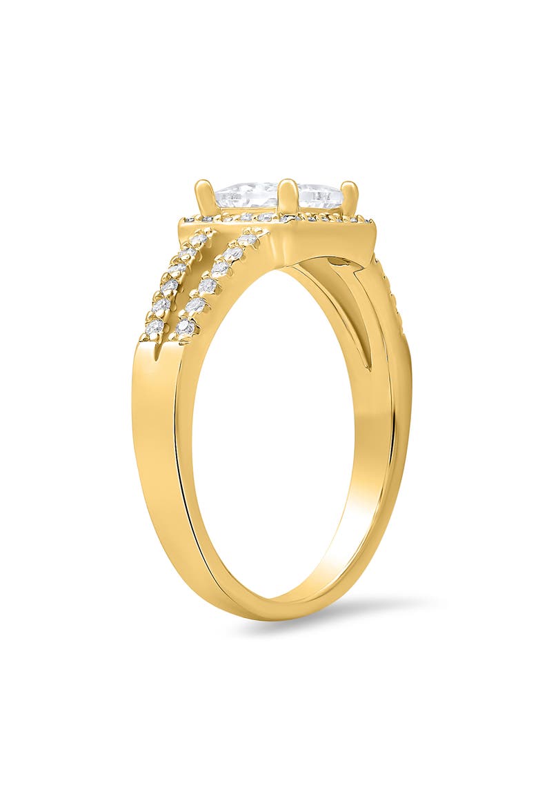 Princess Halo Ring, Alternate, color, GOLD