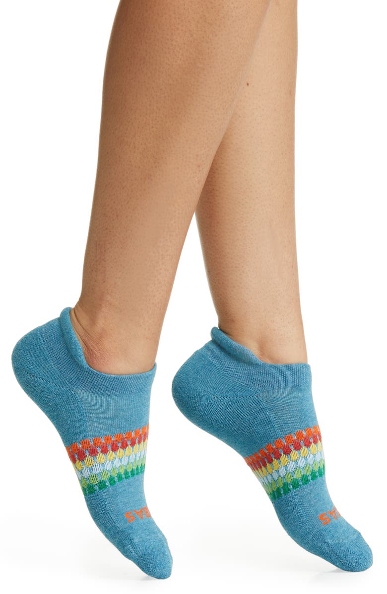 Bombas Honeycomb Stripe Ankle Socks, Main, color,