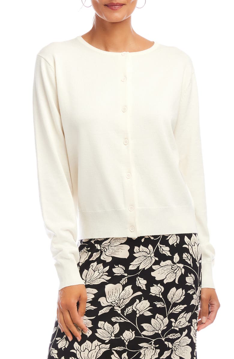 Karen Kane Rib Cardigan, Main, color, 