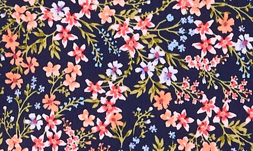 Chaus Floral Cold Shoulder Jersey Top In Multi