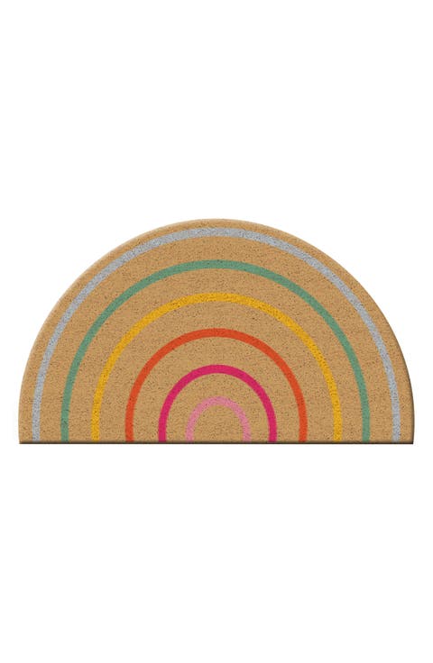 Rainbow Bright Coir Doormat
