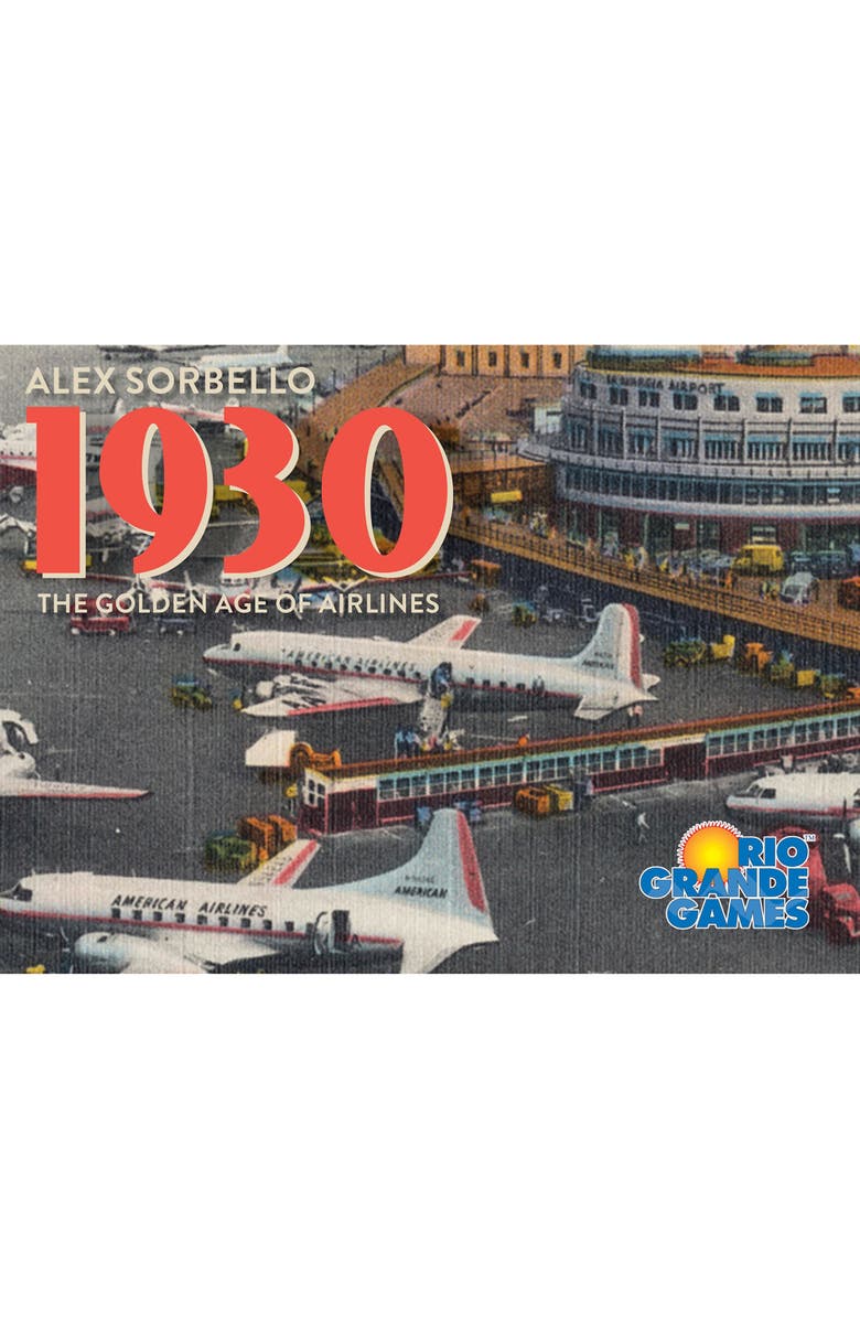Rio Grande Games 1930, The Golden Ages of Airlines Wealth Building Economic Board Game, Alternate, color, 