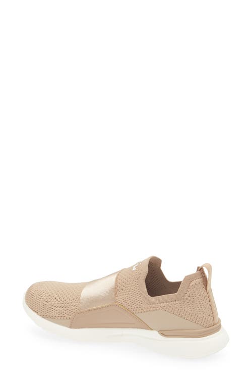 Apl Athletic Propulsion Labs Apl Techloom Bliss Knit Running Shoe In Sandstone/ivory